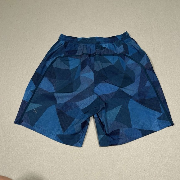 Lululemon Pace Breaker Shorts Mens Medium Blue Camo Unlined Athletic Performance - Picture 8 of 15